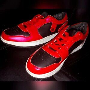 Size 13 USA NWOT Brand New Red Black Comfort Fashion Dance Dress Sneakers Shoes